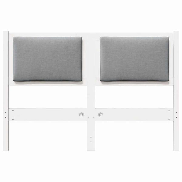 Weißes Kiefer Massivholz Kopfteil 135 cm