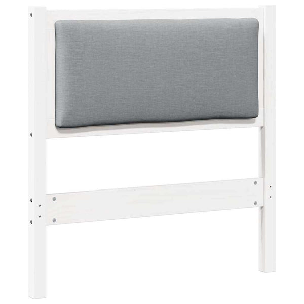 Weißes Kopfteil 80 cm Kiefer Massivholz