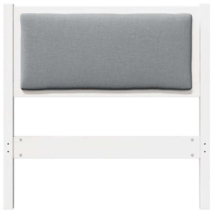 Weißes Kopfteil 80 cm Kiefer Massivholz