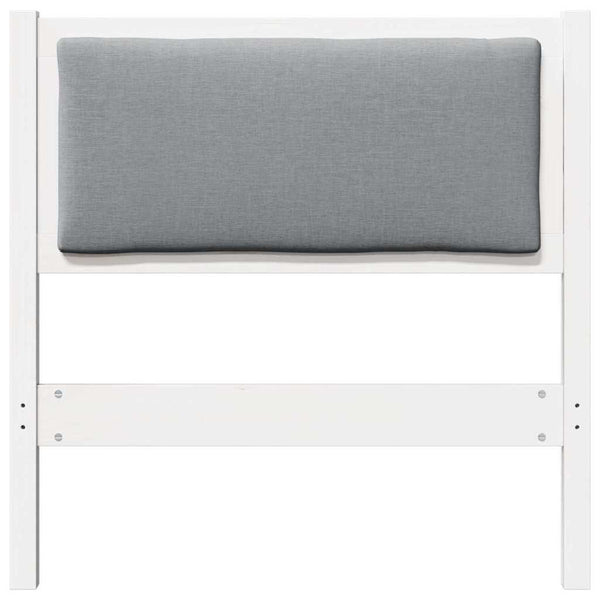 Weißes Kopfteil 80 cm Kiefer Massivholz