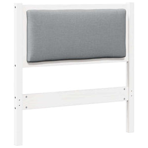Weißes Kiefer Massivholz Kopfteil 75 cm
