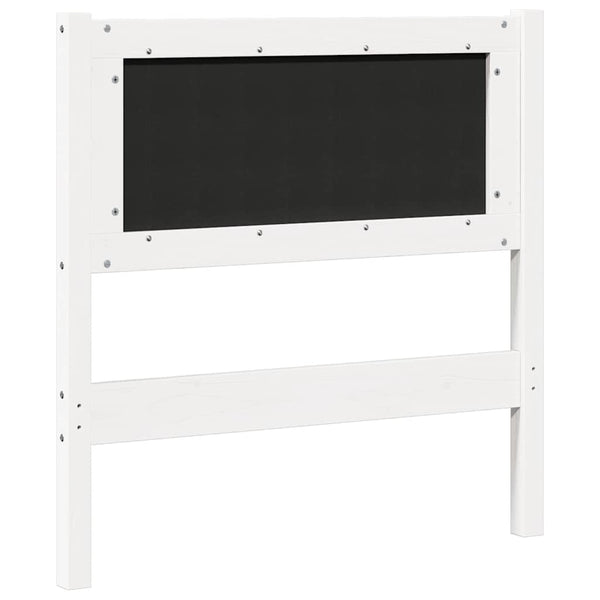 Weißes Kiefer Massivholz Kopfteil 75 cm