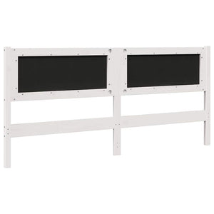 Gepolstertes Kopfteil Weiß 180cm Kiefer Massivholz