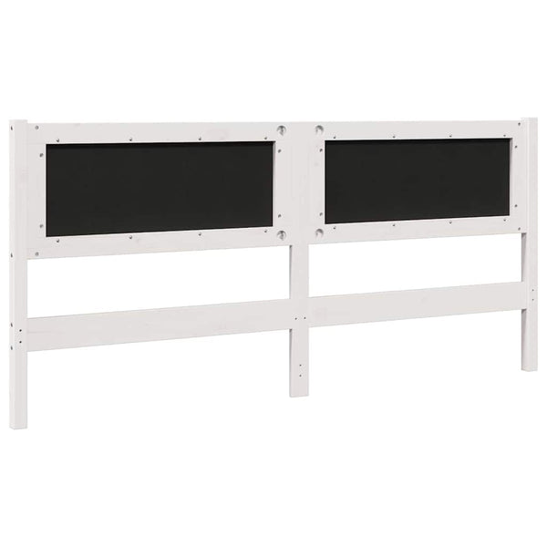 Gepolstertes Kopfteil Weiß 180cm Kiefer Massivholz