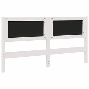 Gepolstertes Kopfteil Weiß 160cm Kiefer Massivholz