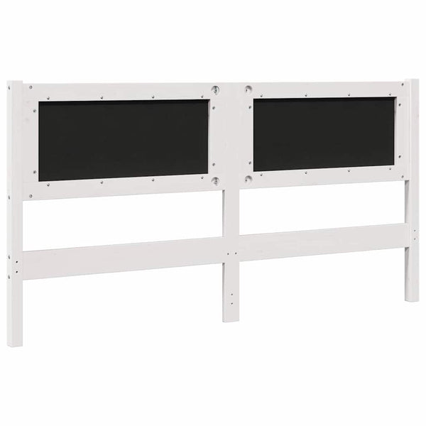 Gepolstertes Kopfteil Weiß 160cm Kiefer Massivholz