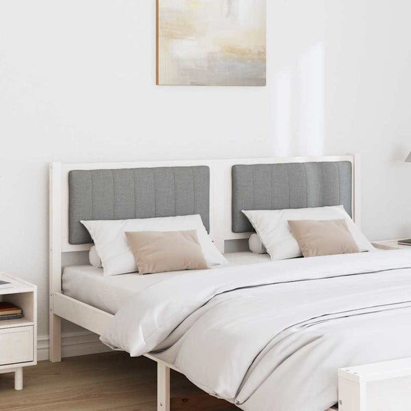 Gepolstertes Kopfteil Weiß 150cm Kiefer Massiv