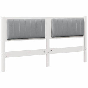 Gepolstertes Kopfteil Weiß 150cm Kiefer Massiv