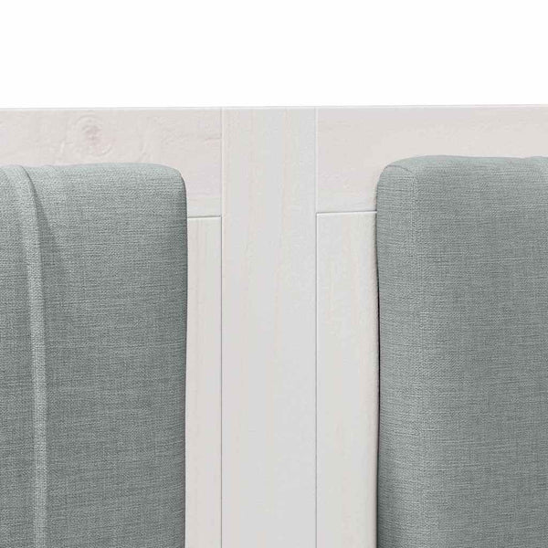 Gepolstertes Kopfteil Weiß 140cm Kiefernholz