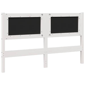 Gepolstertes Kopfteil Weiß 140cm Kiefernholz