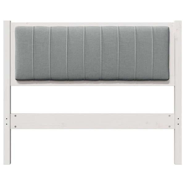 Gepolstertes Kopfteil Weiß 100cm Kiefer Massivholz