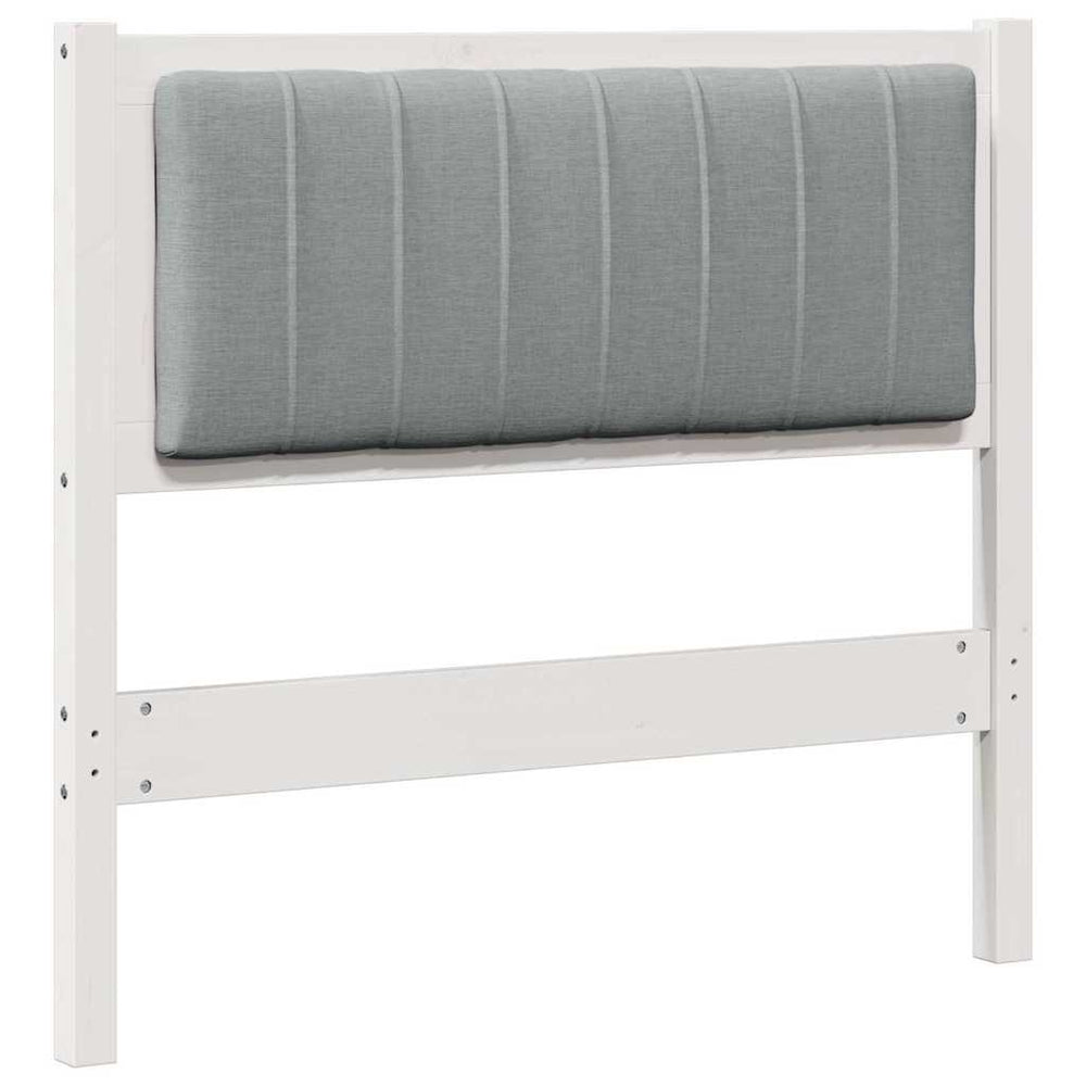 Gepolstertes Kopfteil Weiß 90cm Kiefer