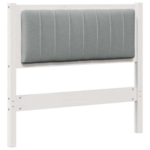 Gepolstertes Kopfteil Weiß 90cm Kiefer