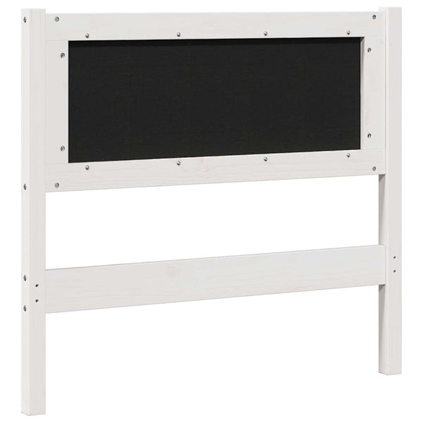 Gepolstertes Kopfteil Weiß 90cm Kiefer