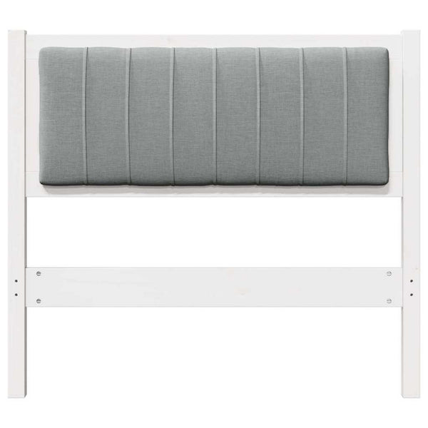 Gepolstertes Kopfteil Weiß 90cm Kiefer