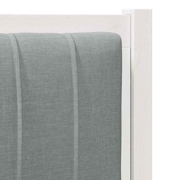 Gepolstertes Kopfteil Weiß 80cm Kiefer Massivholz