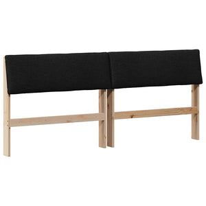 Gepolstertes Kopfteil Schwarz 200 cm
