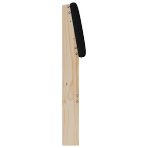 Gepolstertes Kopfteil Schwarz 200 cm