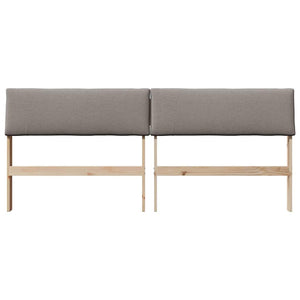 Gepolstertes Kopfteil Taupe 200cm Kiefernholz
