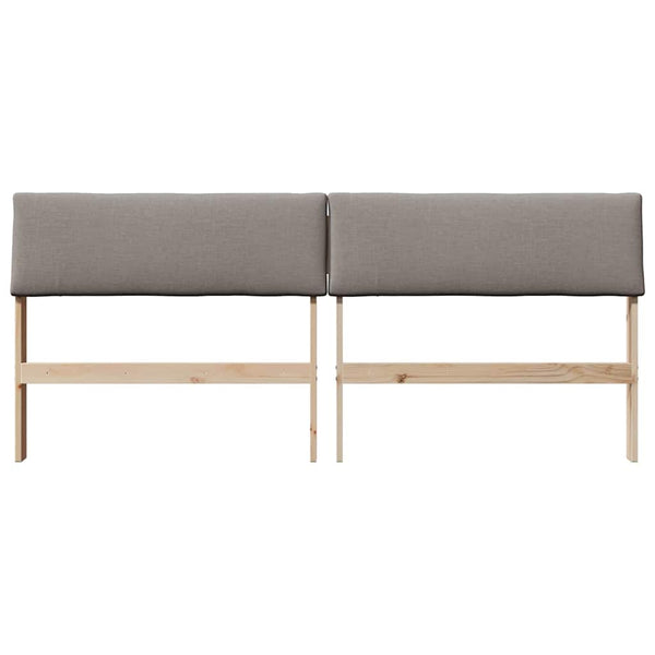 vidaXL Tête de lit rembourrée Taupe 180 cm Bois de pin massif