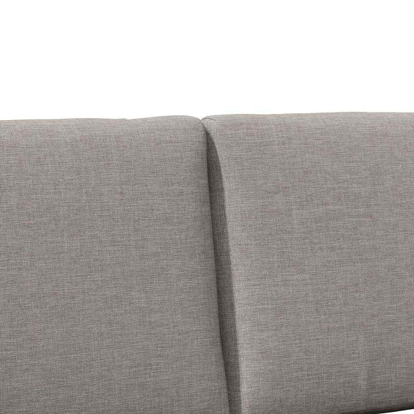 Gepolstertes Kopfteil Taupe 160cm Kiefer Massivholz