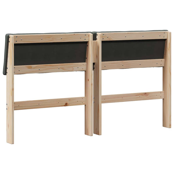 Gepolstertes Kopfteil Dunkelgrau 150cm