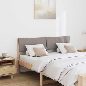 Gepolstertes Kopfteil Taupe 150cm Kiefer Massivholz