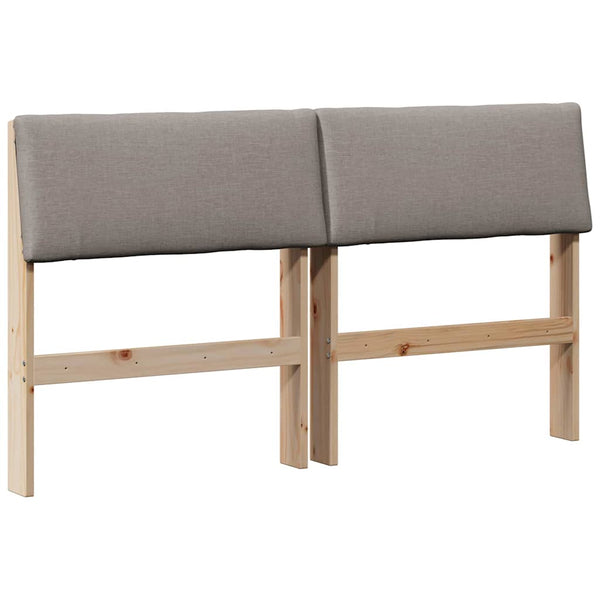 Gepolstertes Kopfteil Taupe 140 cm