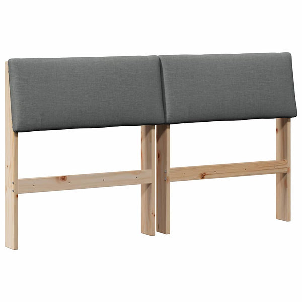 Gepolstertes Kopfteil Dunkelgrau 135cm