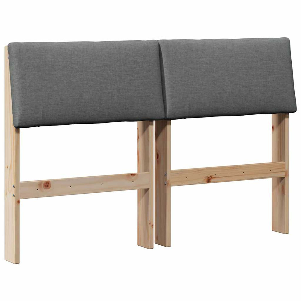 Gepolstertes Kopfteil Dunkelgrau 120 cm