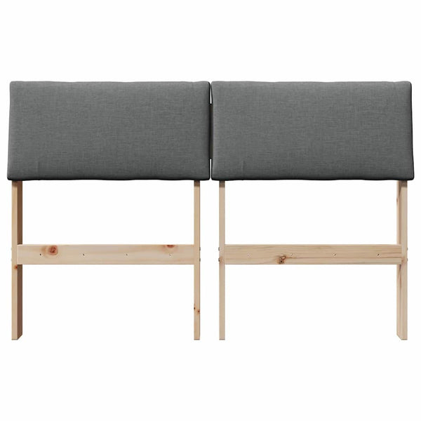 Gepolstertes Kopfteil Dunkelgrau 120 cm