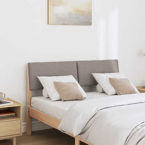 Gepolstertes Kopfteil Taupe 120cm Kiefernholz