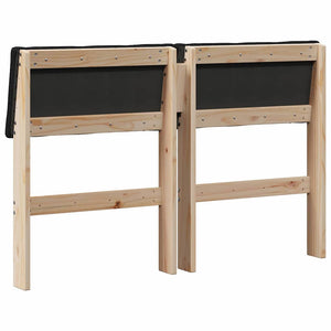 Gepolstertes Kopfteil Taupe 120cm Kiefernholz
