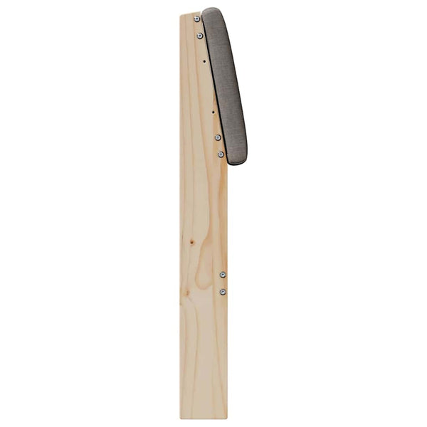 Gepolstertes Kopfteil Taupe 120cm Kiefernholz
