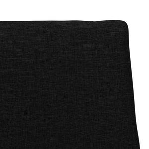 Gepolstertes Kopfteil Schwarz 100cm Kiefer
