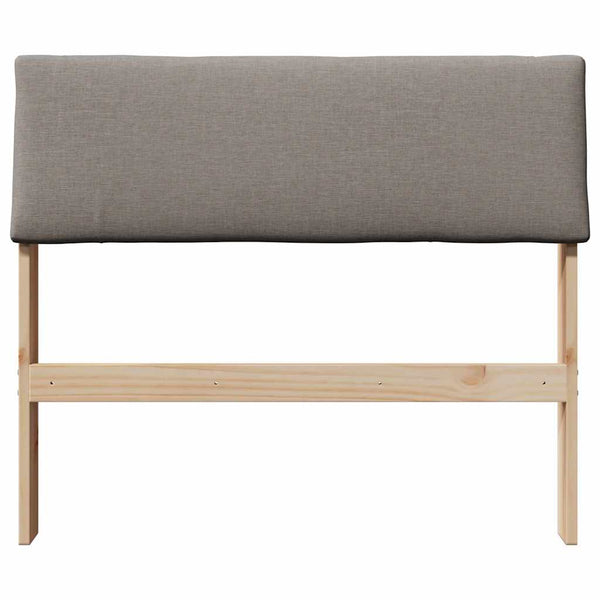 Gepolstertes Kopfteil Taupe 100cm Kiefer Massivholz