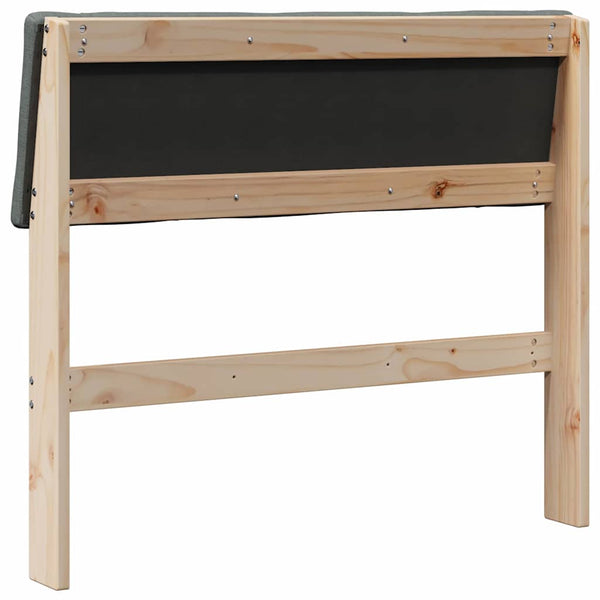 Gepolstertes Kopfteil Dunkelgrau 90 cm