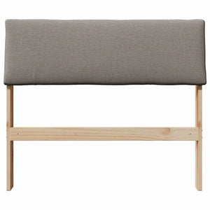 Gepolstertes Kopfteil Taupe 90cm Kiefer Massivholz