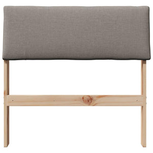 Gepolstertes Kopfteil Taupe 80cm Kiefer Massivholz