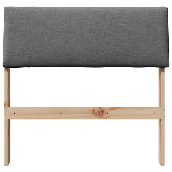 Gepolstertes Kopfteil Dunkelgrau 75cm
