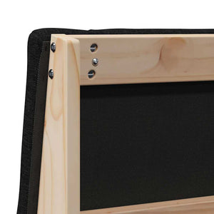 vidaXL Tête de lit rembourrée Noir 75 cm Bois de pin massif