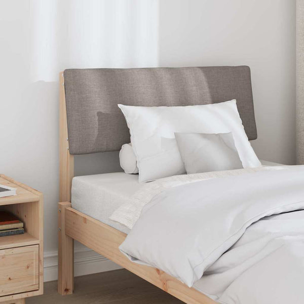 Gepolstertes Kopfteil Taupe 75cm Kiefer Massivholz