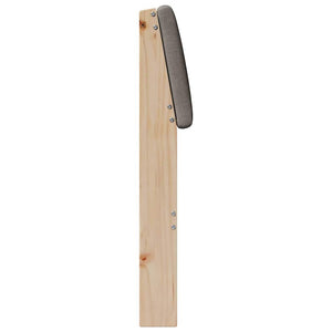 Gepolstertes Kopfteil Taupe 75cm Kiefer Massivholz