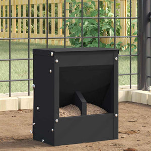 Kaninchenfutterspender Schwarz Stahl 25cm