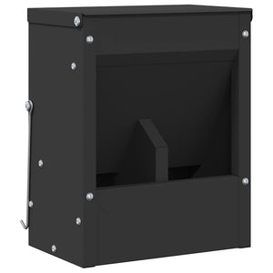 Kaninchenfutterspender Schwarz Stahl 25cm