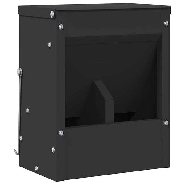 Kaninchenfutterspender Schwarz Stahl 25cm