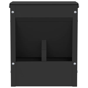 Kaninchenfutterspender Schwarz Stahl 25cm