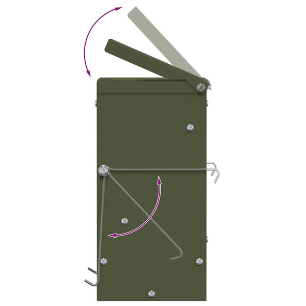 Kaninchenfütterer Olive Grün 20x12,5x25cm