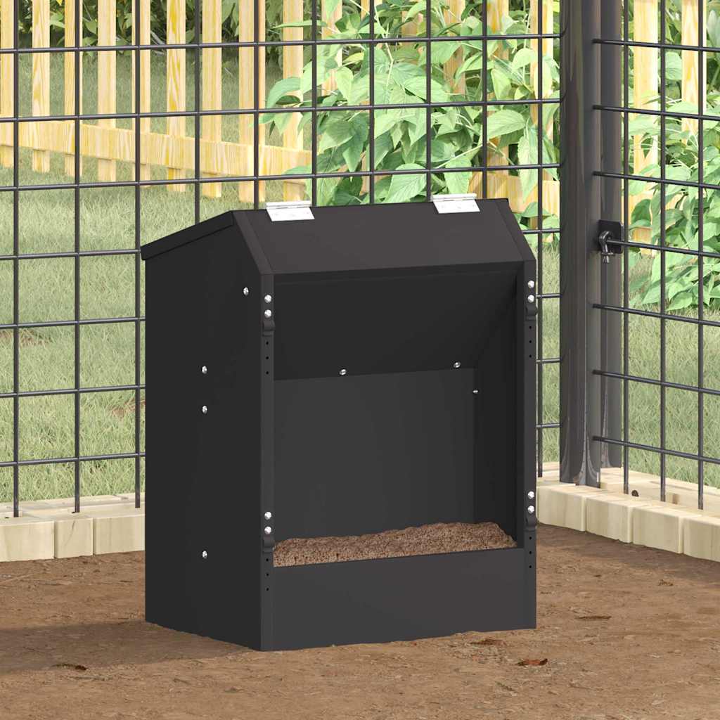 Kaninchenfutterautomat Schwarz
