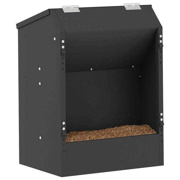 Kaninchenfutterautomat Schwarz
